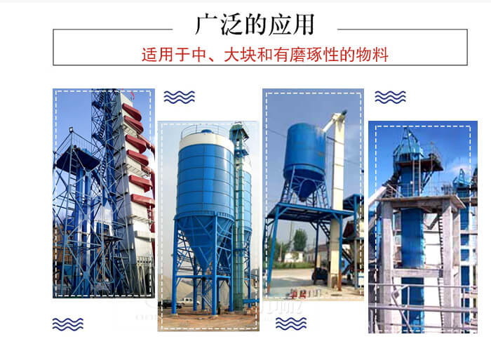 斗式提升機主要適用范圍主要是化工，糧食，建筑材料較多。
