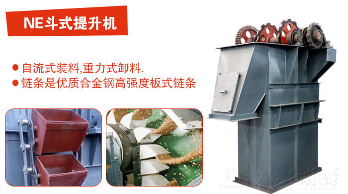 斗式提升機有：板鏈?zhǔn)?，皮帶式等多種形式主要依靠料斗完成物料的提升目的。
