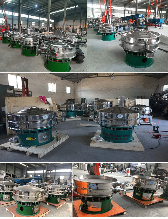 展示廳展示旋振篩，批量展示不銹鋼振動篩，包裝氣體保護(hù)振動篩，批量展示碳鋼旋振篩